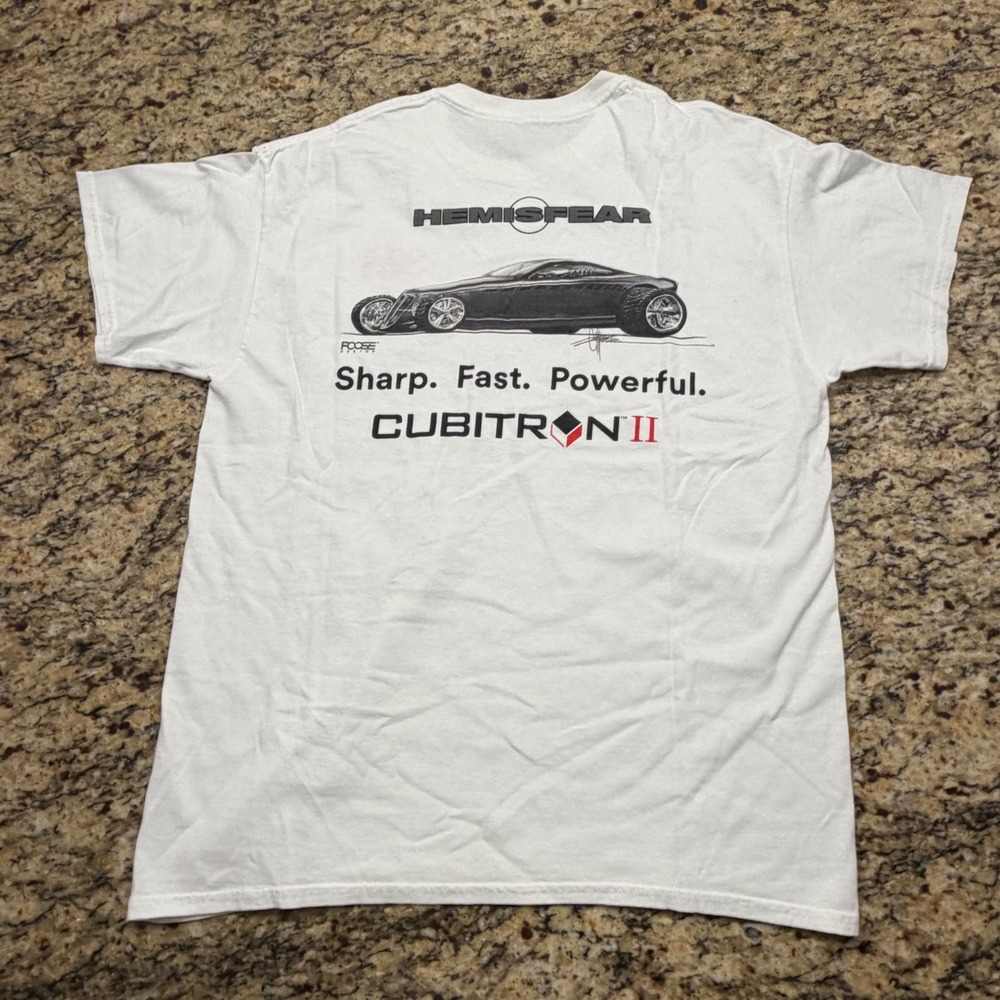 3M Hemisfear Foose Design Cubitron II Graphic T-Shirt White Mens Large v